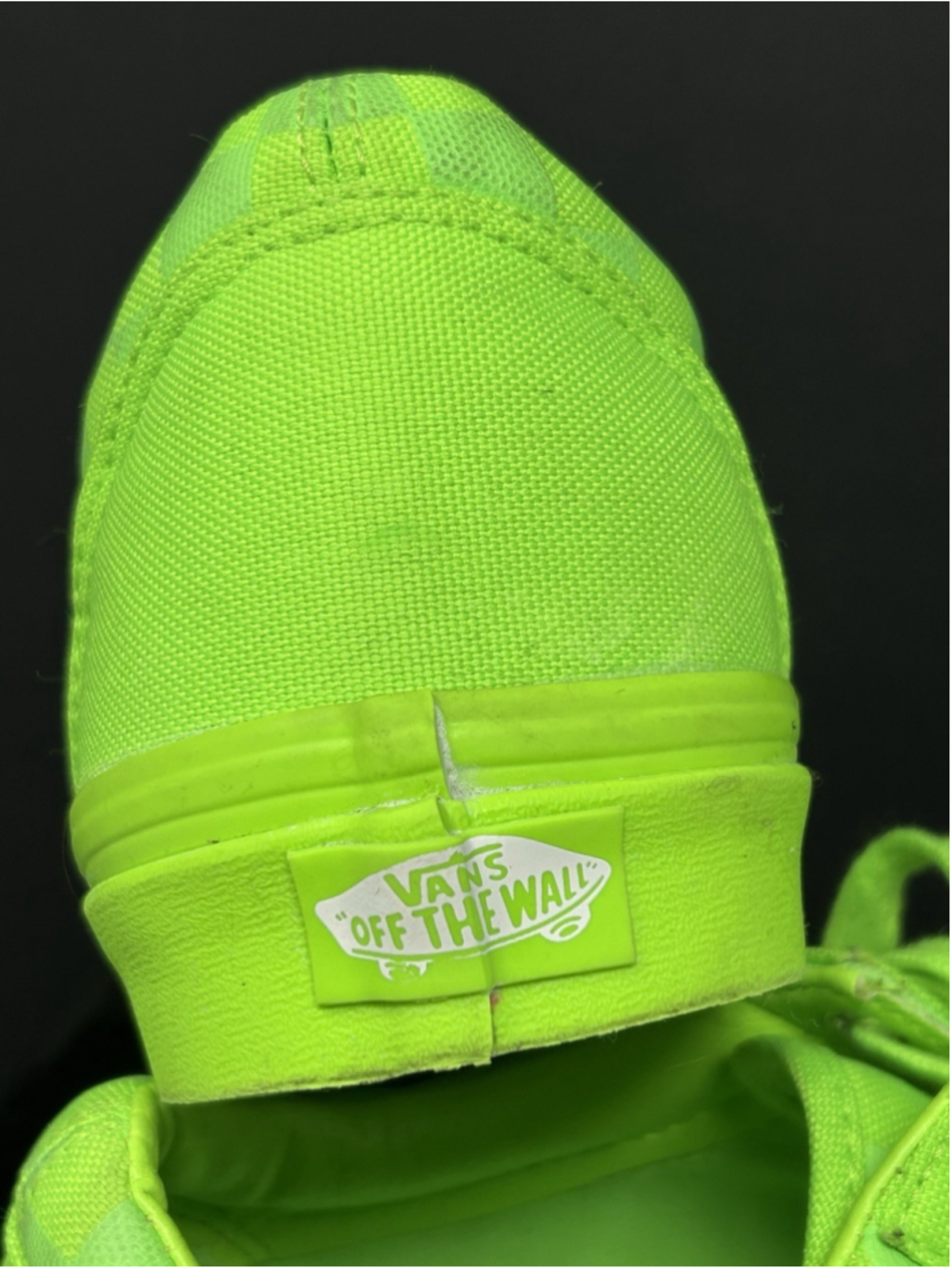 VANS Old Skool Mono Checker Board Green Gecko Unisex Skate Sneaker Shoes M7.5 W9 - Picture 6 of 10